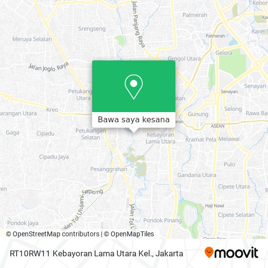 Peta RT10RW11 Kebayoran Lama Utara Kel.