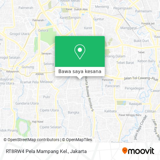 Peta RT8RW4 Pela Mampang Kel.