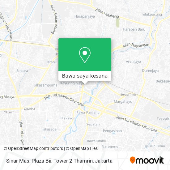 Peta Sinar Mas, Plaza Bii, Tower 2 Thamrin