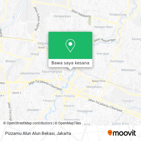 Peta Pizzamu Alun Alun Bekasi