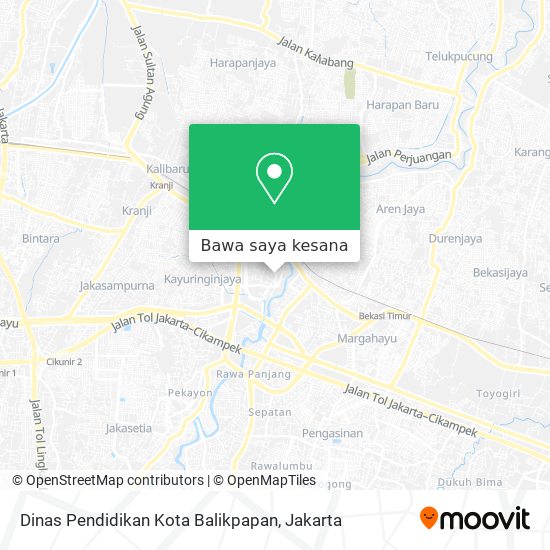 Peta Dinas Pendidikan Kota Balikpapan