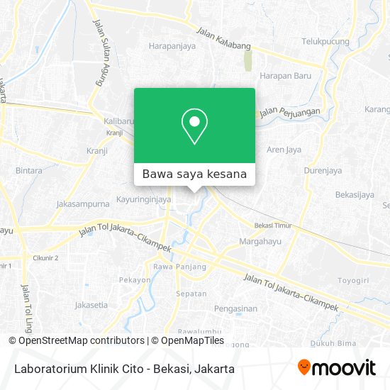 Peta Laboratorium Klinik Cito - Bekasi