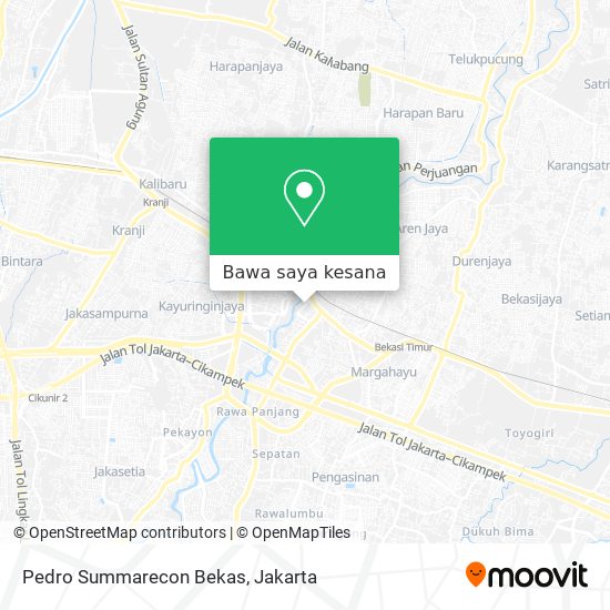 Peta Pedro Summarecon Bekas