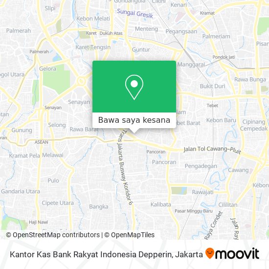 Peta Kantor Kas Bank Rakyat Indonesia Depperin