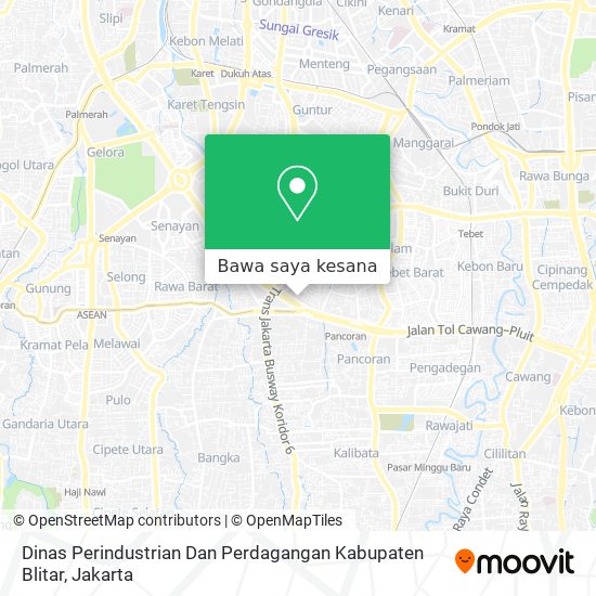 Peta Dinas Perindustrian Dan Perdagangan Kabupaten Blitar