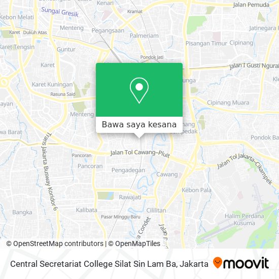 Peta Central Secretariat College Silat Sin Lam Ba