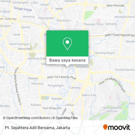 Peta Pt. Sejahtera Adil Bersama