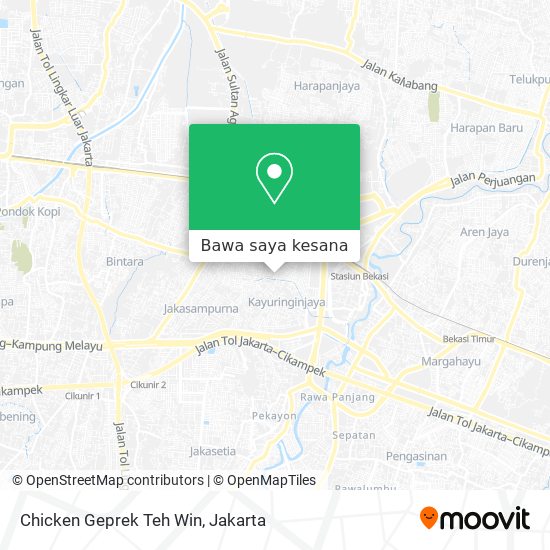 Peta Chicken Geprek Teh Win
