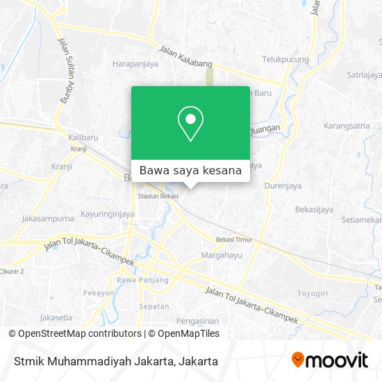 Peta Stmik Muhammadiyah Jakarta