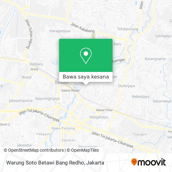Peta Warung Soto Betawi Bang Redho