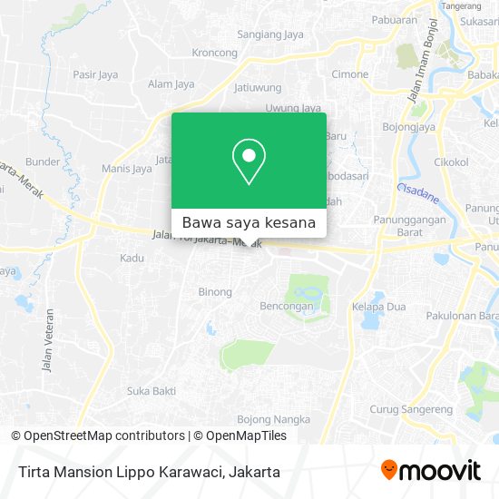 Peta Tirta Mansion Lippo Karawaci