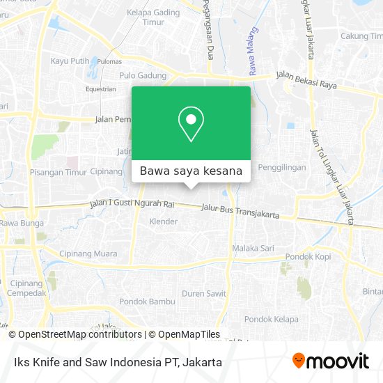 Peta Iks Knife and Saw Indonesia PT