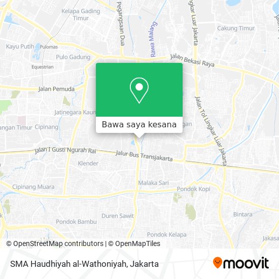 Peta SMA Haudhiyah al-Wathoniyah
