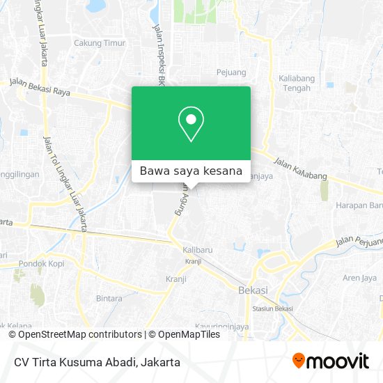 Peta CV Tirta Kusuma Abadi