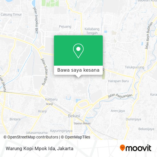 Peta Warung Kopi Mpok Ida