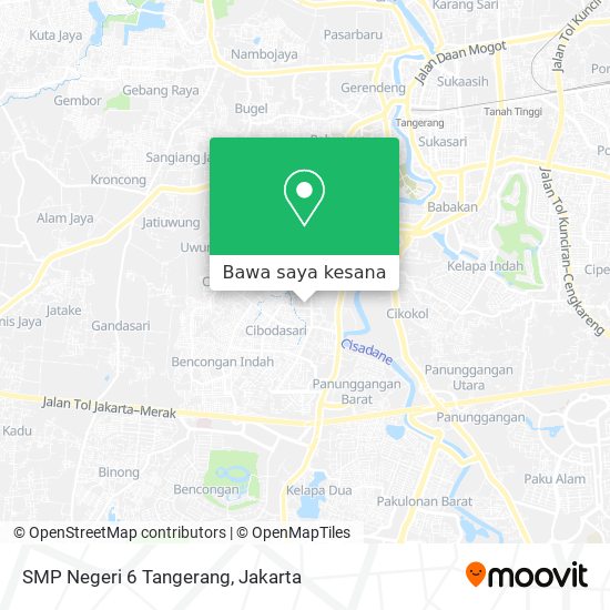 Peta SMP Negeri 6 Tangerang