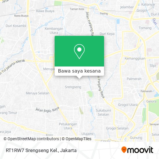 Peta RT1RW7 Srengseng Kel.