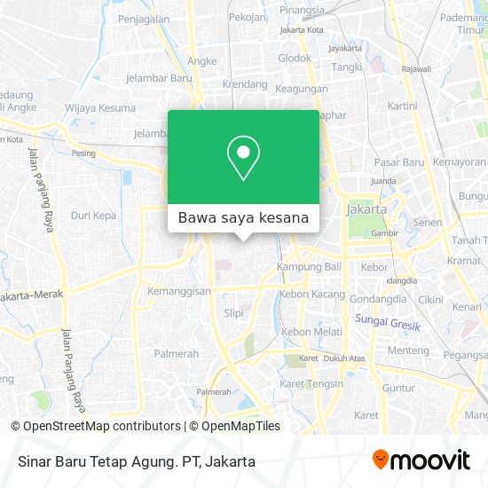 Peta Sinar Baru Tetap Agung. PT