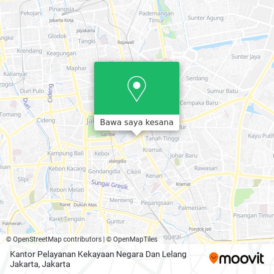 Peta Kantor Pelayanan Kekayaan Negara Dan Lelang Jakarta