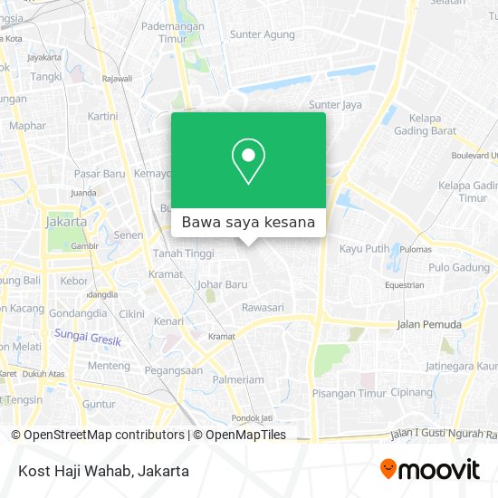 Peta Kost Haji Wahab