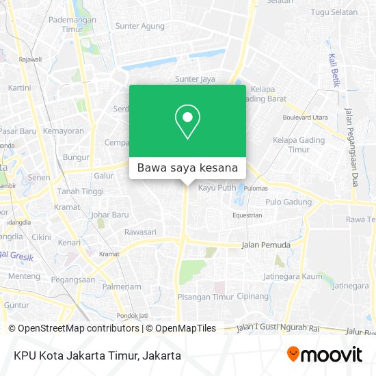 Peta KPU Kota Jakarta Timur