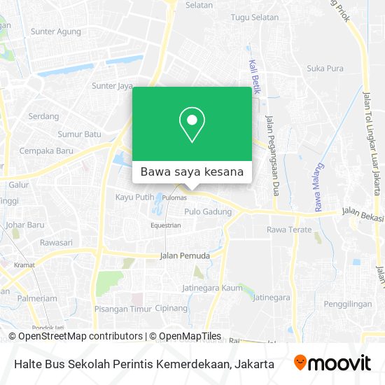 Peta Halte Bus Sekolah Perintis Kemerdekaan