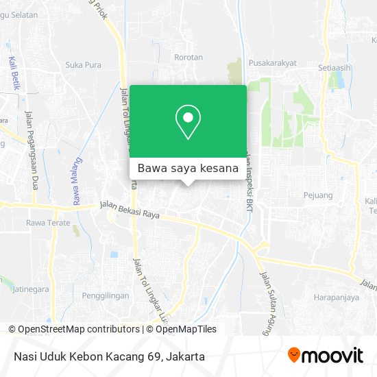 Peta Nasi Uduk Kebon Kacang 69