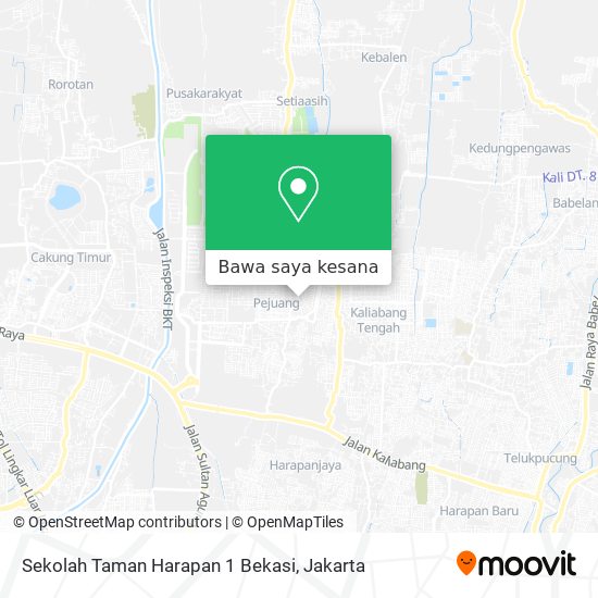 Peta Sekolah Taman Harapan 1 Bekasi