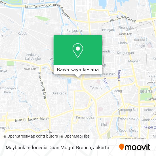 Peta Maybank Indonesia Daan Mogot Branch
