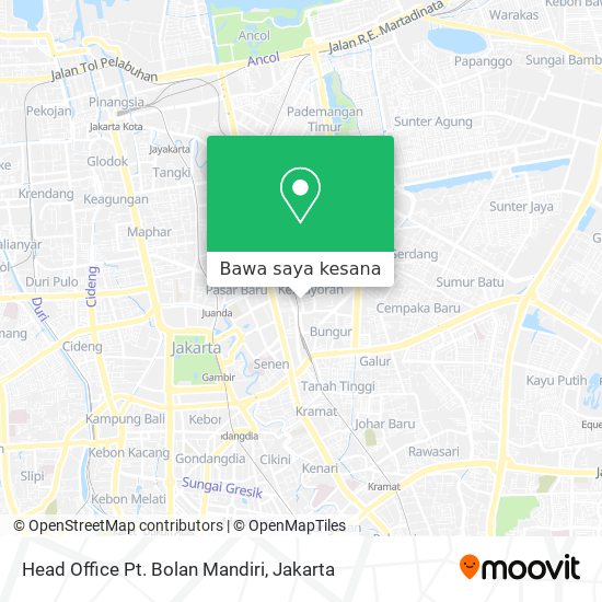Peta Head Office Pt. Bolan Mandiri