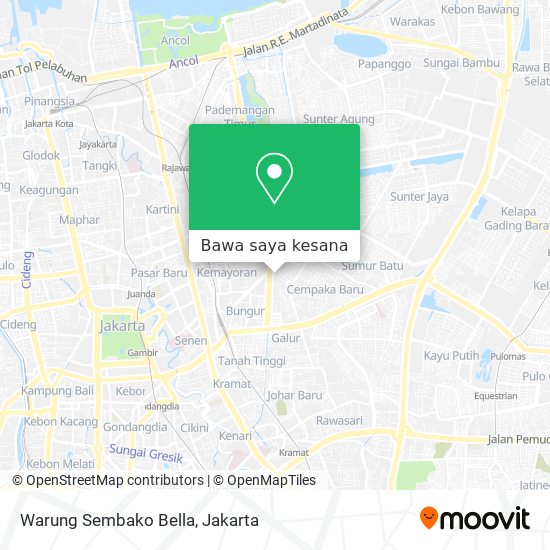 Peta Warung Sembako Bella