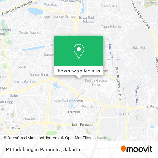 Peta PT Indobangun Paramitra