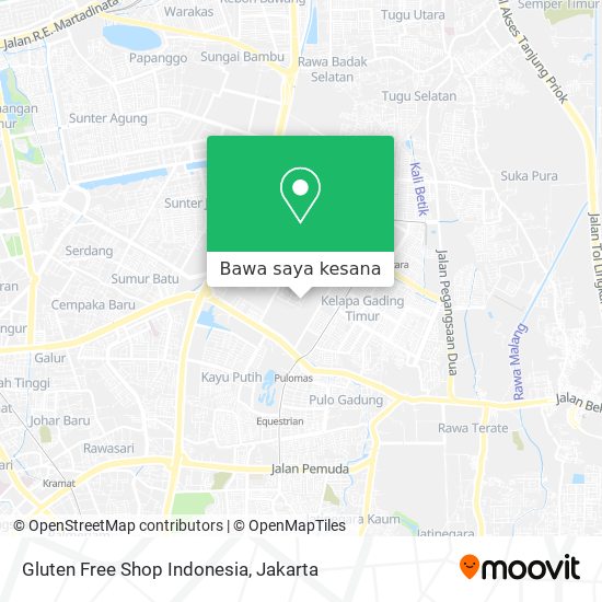 Peta Gluten Free Shop Indonesia
