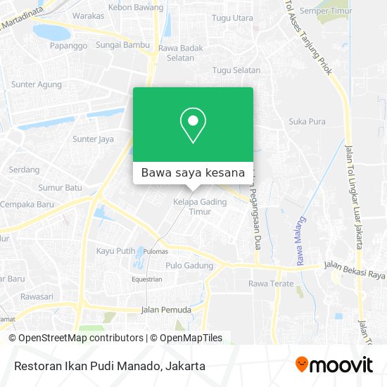 Peta Restoran Ikan Pudi Manado