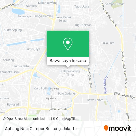 Peta Aphang Nasi Campur Belitung