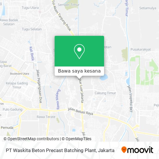 Peta PT Waskita Beton Precast Batching Plant