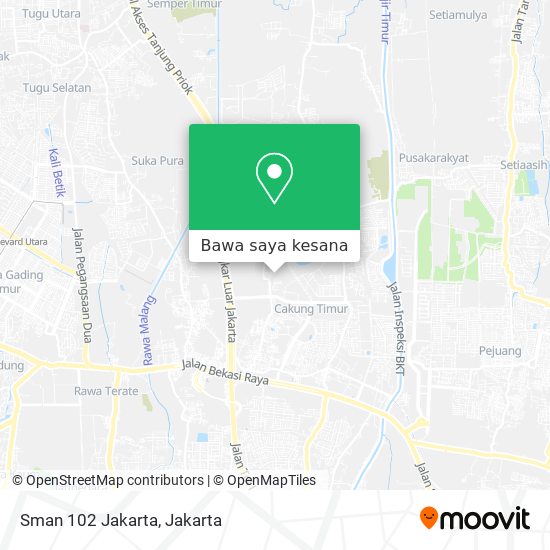 Peta Sman 102 Jakarta