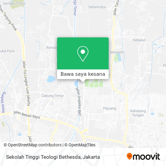 Peta Sekolah Tinggi Teologi Bethesda