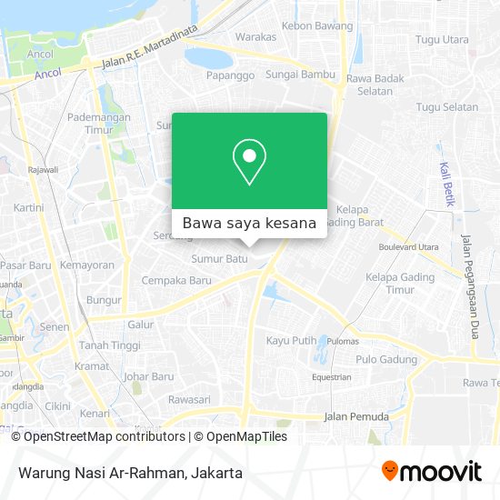 Peta Warung Nasi Ar-Rahman