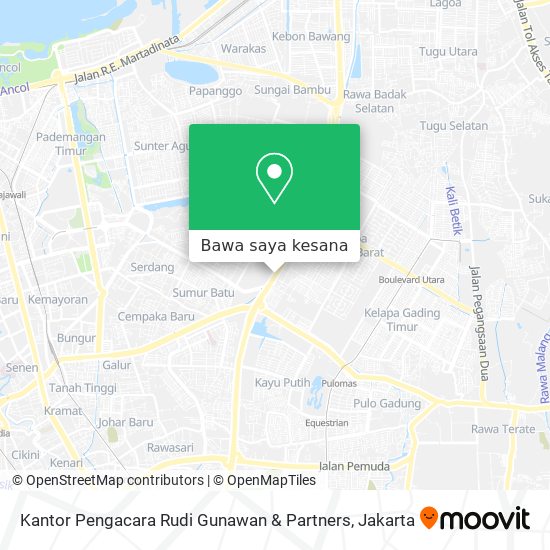 Peta Kantor Pengacara Rudi Gunawan & Partners