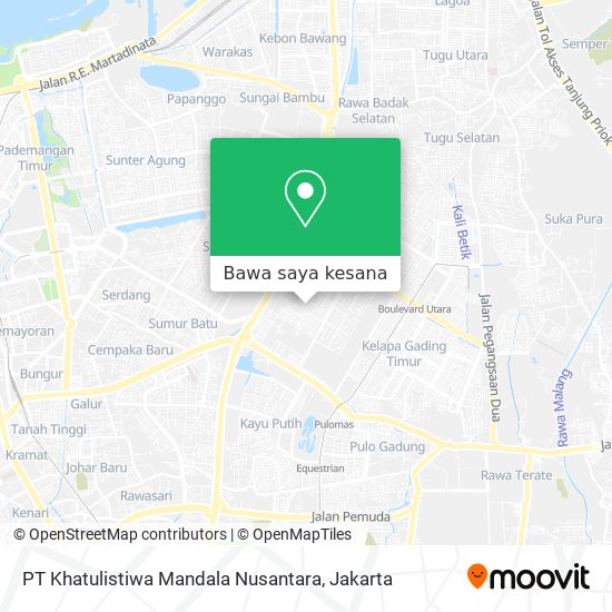Peta PT Khatulistiwa Mandala Nusantara