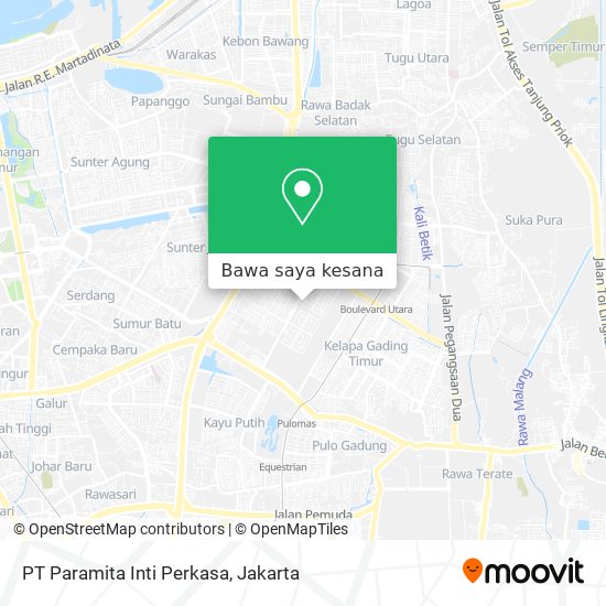 Peta PT Paramita Inti Perkasa