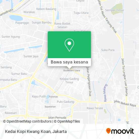 Peta Kedai Kopi Kwang Koan