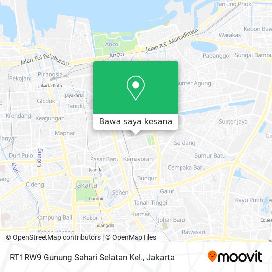 Peta RT1RW9 Gunung Sahari Selatan Kel.