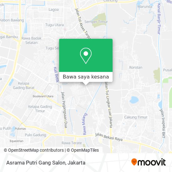 Peta Asrama Putri Gang Salon