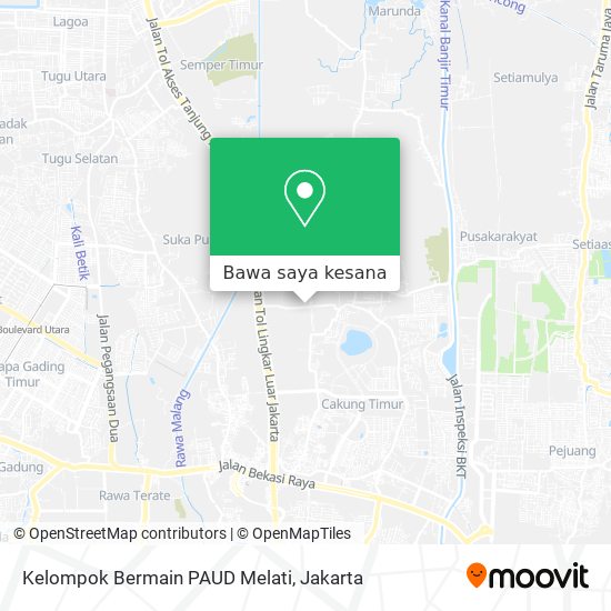 Peta Kelompok Bermain PAUD Melati