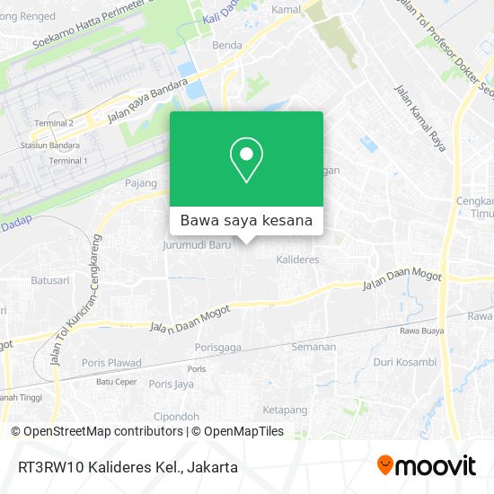 Peta RT3RW10 Kalideres Kel.