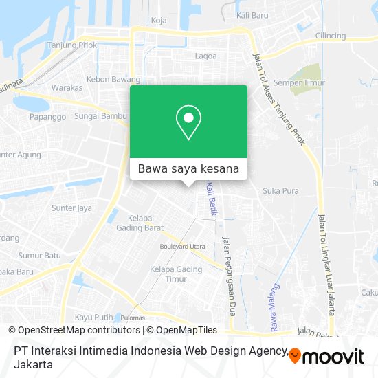 Peta PT Interaksi Intimedia Indonesia Web Design Agency