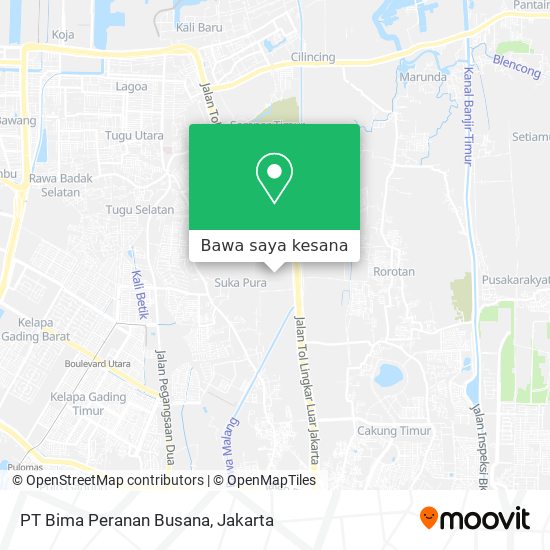 Peta PT Bima Peranan Busana