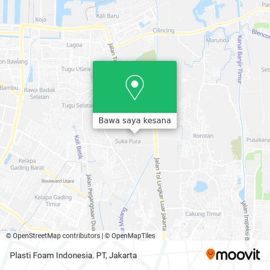 Peta Plasti Foam Indonesia. PT